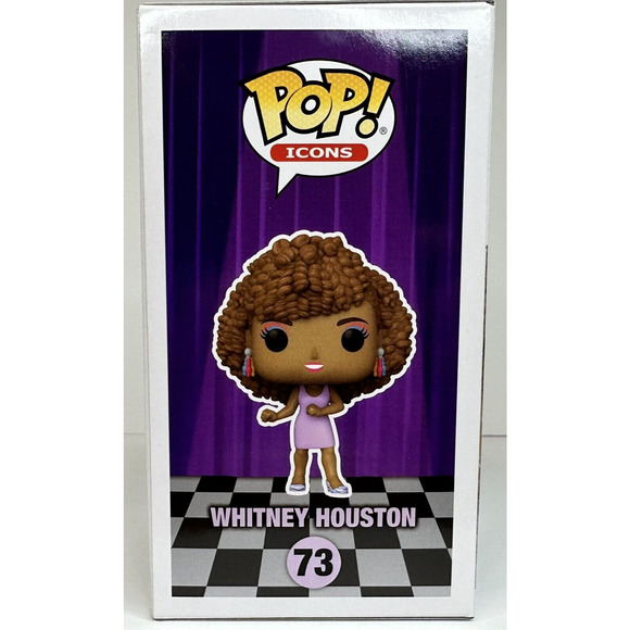 Funko Pop! ICONS Whitney Houston 73 I Wanna Dance With Somebody POP ROCK NEW - Picture 3 of 9